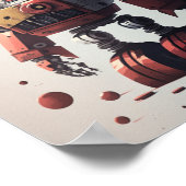 レトロロボットのポスター – Ready to Serve ポスター (角)