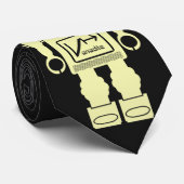 レトロロボットイエロータイ ネクタイ (ロール)