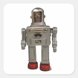 レトロロボットシール スクエアシール