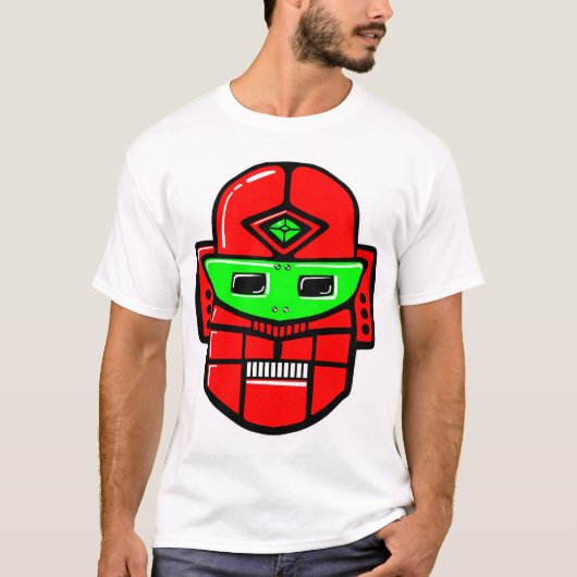レトロロボットヘッド Tシャツ (正面)