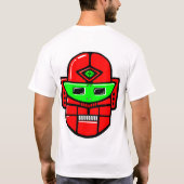 レトロロボットヘッド Tシャツ (裏面)