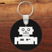 レトロロボット形状キーチェーン キーホルダー (正面)