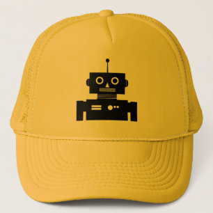 レトロロボット形状帽子 キャップ
