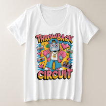 レトロロボット90sヒップホップデザイン-おもしろい漫画スロー