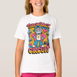 レトロロボット90sヒップホップデザイン-おもしろい漫画スロー tシャツ