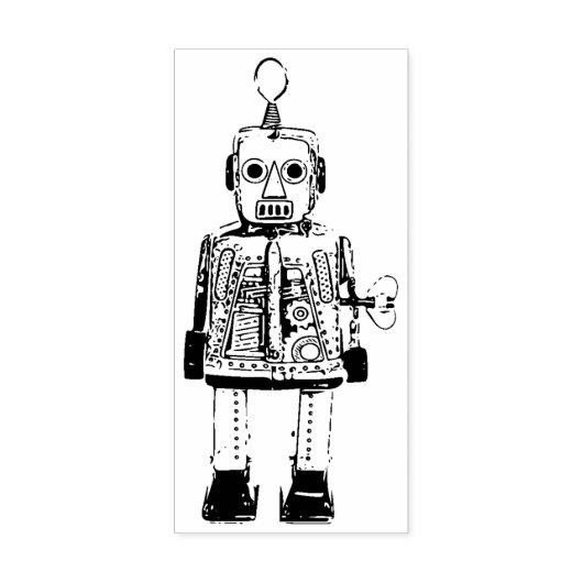 レトロロボット ラバースタンプ (インプリント)