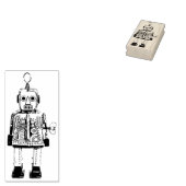 レトロロボット ラバースタンプ (押印)
