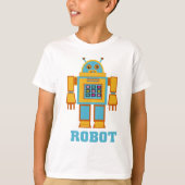 レトロロボット Tシャツ (正面)