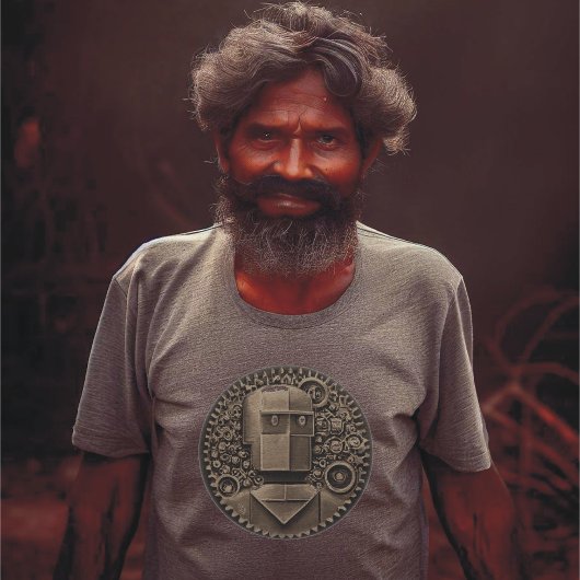 レトロロボットTシャツ Tシャツ