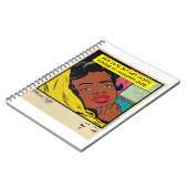 レトロロマンス ヴィンテージ コミック: ピラトーク デザイン ノートブック (左側)