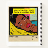 レトロロマンス ヴィンテージ コミック：ピラトーク デザイン ノートブック (裏面)