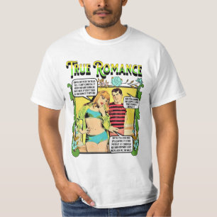 レトロロマンス – True Romance – 男性のTシャツ Tシャツ