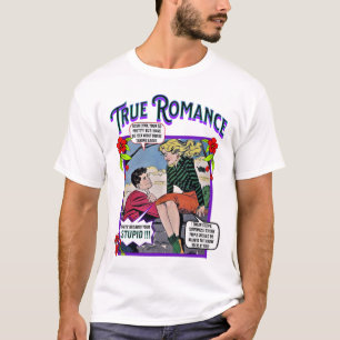 レトロロマンス – True Romance – 男性のTシャツ Tシャツ