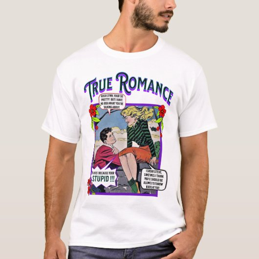 レトロロマンス – True Romance – 男性のTシャツ Tシャツ (正面)