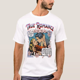 レトロロマンス – True Romance – 男性のTシャツ Tシャツ
