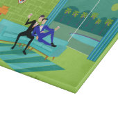 レトロロマンチックゲイカップルカッティングボード カッティングボード (角)