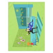 レトロロマンチックゲイカップルTableloth テーブルクロス (正面)