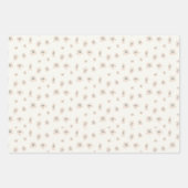 レトロロマンチックフローラのシームレスなパターン ラッピングペーパーシート (正面3)