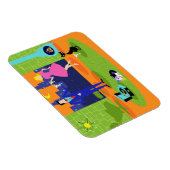 レトロロマンチック夕べ対フレキシブルマグネット マグネット (右側)