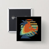 レトロロングジャンプトラック&フィールドオリンピックアスリートファン 缶バッジ (正面&裏面)