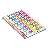 レトロロンドンイングランドのポスター ノートブック (右側)