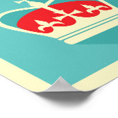 レトロロンドンコラージュのポスター ポスター (角)