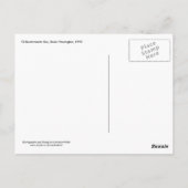 レトロロンドンバス白黒背景 ポストカード (裏面)