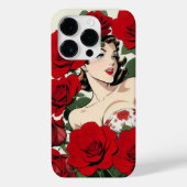 レトロローズビューティiPhoneケース - ビンテージの魅力 Case-Mate iPhoneケース (裏面)