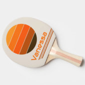 レトロローテーションヴィンテージミッドナイトサンライズ 卓球ラケット (横)