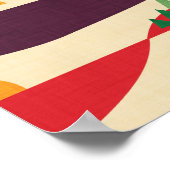 レトロロードトリップベージュ ポスター (角)