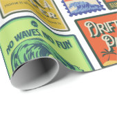 レトロロードトリップヴィンテージトラベルラッピング紙 ラッピングペーパー (ロールコーナー)