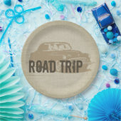 レトロロードトリップ ペーパープレート (パーティー)