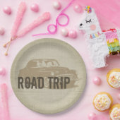 レトロロードトリップ ペーパープレート (パーティー)
