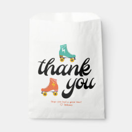 レトロローラスケートで滑るサンキューフェイバーバッグ フェイバーバッグ