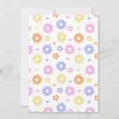 レトロローラスケートで滑るディスコ誕生日パーティー 招待状 (裏面)