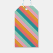 レトロローラスケートで滑る誕生日パーティーサンキューユユー ギフトタグ (裏面)