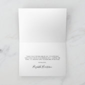 レトロローラスケートで滑る誕生日パーティー サンキューカード (内部)