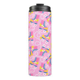 レトロローラスケートで滑る タンブラー