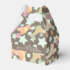 レトロローラスケート誕生日スケートスターズブラウン フェイバーボックス