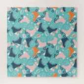 レトロローラスケート：ヴィンテージカセット ジグソーパズル (横)