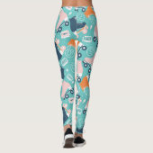 レトロローラスケート：ヴィンテージカセット レギンス (裏面)