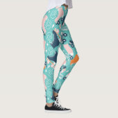 レトロローラスケート：ヴィンテージカセット レギンス (右)