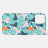 レトロローラスケート:ヴィンテージカセット Case-Mate iPhoneケース (裏面 (横))