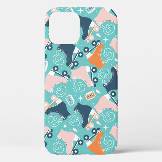レトロローラスケート:ヴィンテージカセット Case-Mate iPhoneケース (裏面)