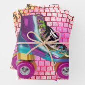 レトロローラディスコ玉包み紙シート ラッピングペーパーシート (インサイチュ)