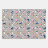 レトロローラースケートとカセットテープ ラッピングペーパーシート (正面2)