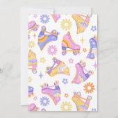 レトロローラースケートパーティー 招待状 (裏面)