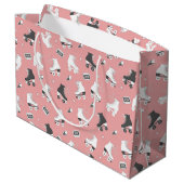 レトロローラースケート及びカセットテープ ラージペーパーバッグ (裏面アングル)