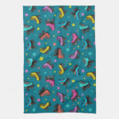 レトロローラースケート&スター キッチンタオル (縦)