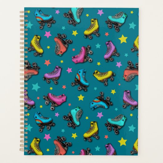 レトロローラースケート&スター プランナー手帳 (正面)